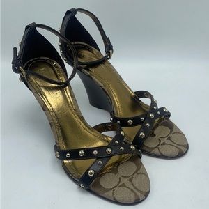COACH JERILYN WEDGE SANDALS